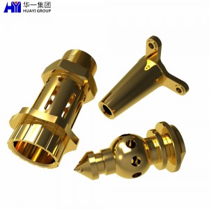 OEM precision cnc turned brass machining parts for assembly HYJD070215