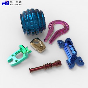 oem custom cnc machining 6061 7075 aluminum anodized parts HYJD070100