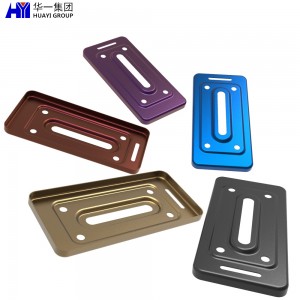 Sheet metal fabrication custom aluminum bracket plate stamping bending parts HYVW030082