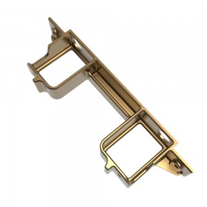 Custom cnc machining service precision polished aluminum milled bracket HYVA030107