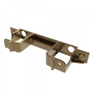 Custom cnc machining service precision polished aluminum milled bracket HYVA030107