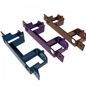 Custom cnc machining service precision polished aluminum milled bracket HYVA030107