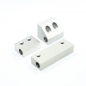 OME Aluminium CNC Machining Parts Customized Precious Anodized Aluminium Block HYXC020049
