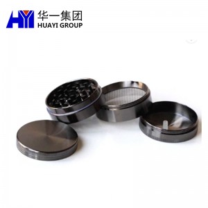 Hot Selling Custom Cheap 4-layer Zinc Alloy Herb Grinder for Smoking Accessories HYJD070127