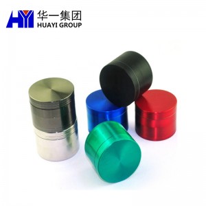 Hot Selling Custom Cheap 4-layer Zinc Alloy Herb Grinder for Smoking Accessories HYJD070127