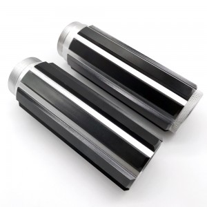 Aluminum lightsaber parts shroud and pommel professional machined empty lightsaber manufacturer HYVW030050