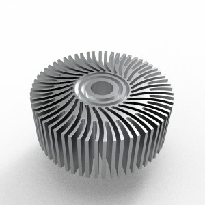 Wholesale custom manufacturer cnc machining service precision cnc machining part aluminum heat sink HYJD070055