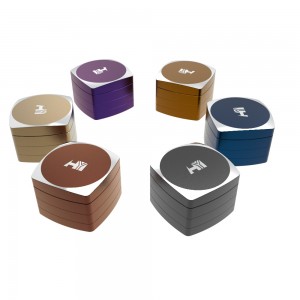 Factory High Quality Custom Logo Metal Herb Grinder 4 Layers Aluminium Alloy Smoke Grinder HYFZ061154