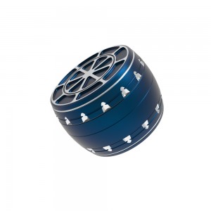 Wholesale Hot Selling 4-layer Custom Anodized Aluminum Alloy Herb Grinder with Custom Logo HYJD070024