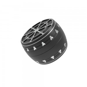 Wholesale Hot Selling 4-layer Custom Anodized Aluminum Alloy Herb Grinder with Custom Logo HYJD070024