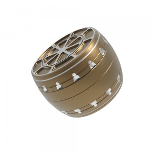 Custom Precision 4-layer Aluminum 6061 Herb Grinder with custom logo HYJD070138
