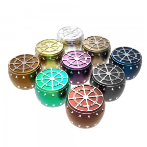 Wholesale Hot Selling 4-layer Custom Anodized Aluminum Alloy Herb Grinder with Custom Logo HYJD070024