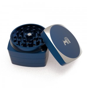 2022 hot selling 4-layer aluminum alloy herb grinder with custom logo HYJD070023