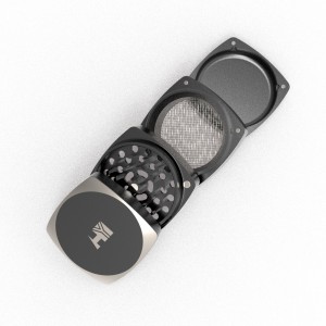 2022 hot selling 4-layer aluminum alloy herb grinder with custom logo HYJD070023