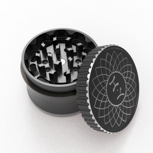 2022 Hot Selling Custom Anodized 6061 Aluminum Alloy Herb Grinder with Custom Logo HYJD070008