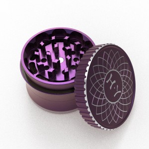 2022 Hot Selling Custom Anodized 6061 Aluminum Alloy Herb Grinder with Custom Logo HYJD070008