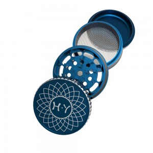 2022 Hot Selling Custom Anodized 6061 Aluminum Alloy Herb Grinder with Custom Logo HYJD070008
