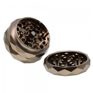 HYSZ100007 63mm aluminum alloy weed grinder with custom logo