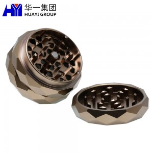 Diamond Shaped Aluminum Alloy Grinder Tobacco Crusher HYVC020007