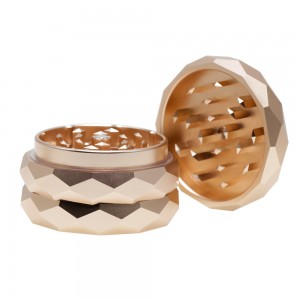 HYSZ100007 63mm aluminum alloy weed grinder with custom logo