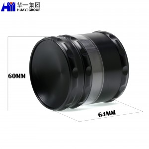 Wholesale Zinc Alloy Herb Grinder 4 layers with visible window HYVC020017
