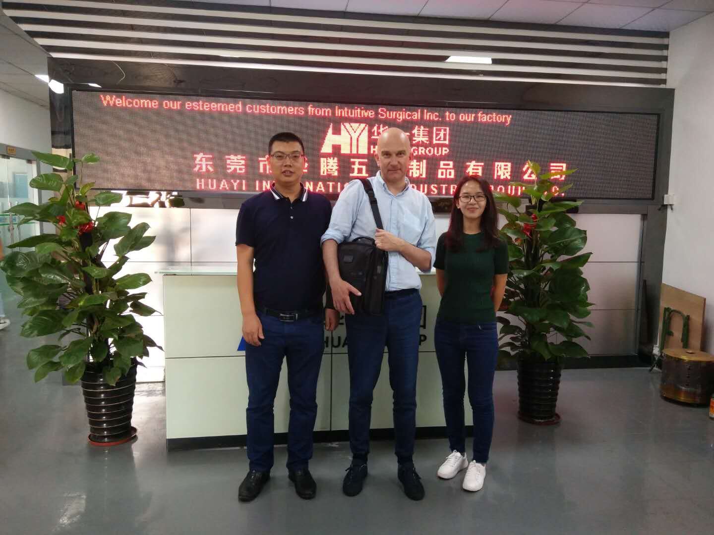 customer from USA visiting our factory